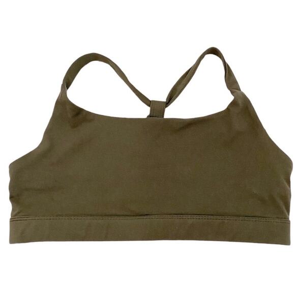 Rae Mode Medium Green Strappy Sports Bra - Picture 5 of 8